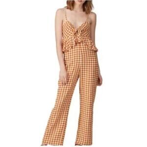 Gingham Checkered Jumpsuit